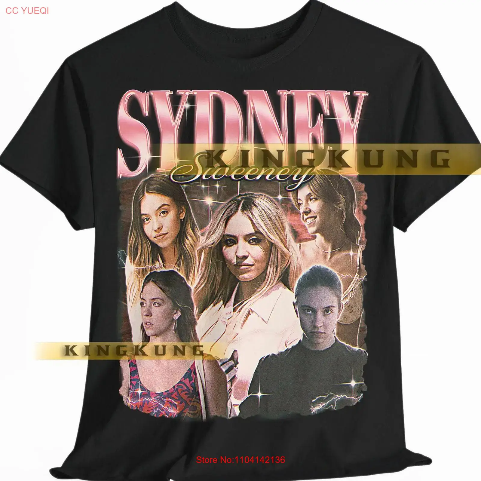 Men'S Fashion Sydney - Camiseta SYDNEY SWEENEY Vintage Retrô Anos