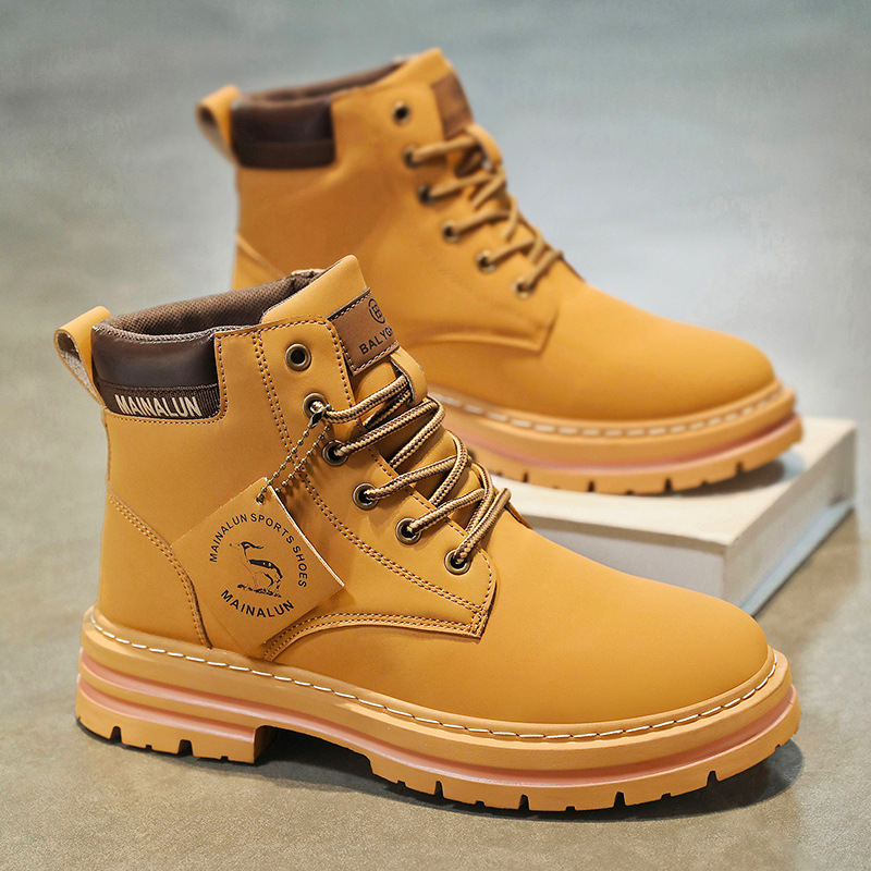 Men'S Fashion News - Clássico masculino botas de cano alto