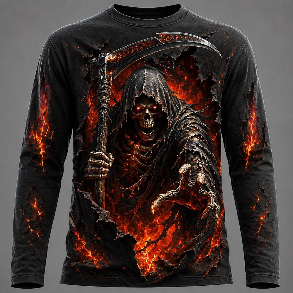 Men'S Fashion T Shirts - Camiseta Masculina de Manga Longa com