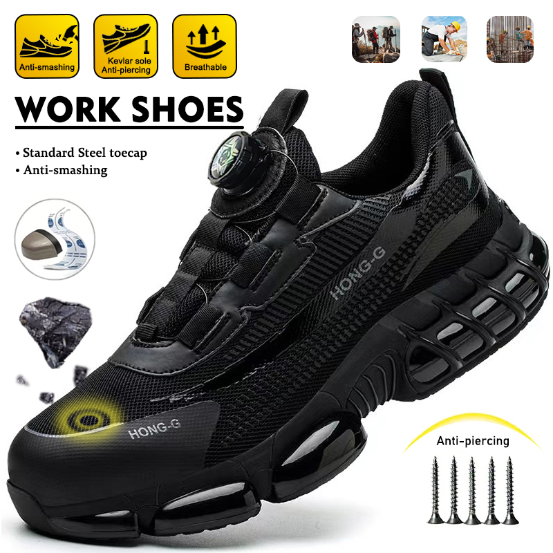 Mens Fashion Trainers - Botas de segurança para trabalhos pesados,