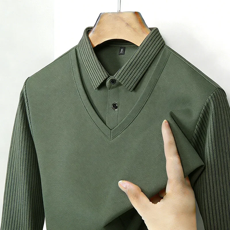 Mens Fashion Clothes - Camisa Masculina com Gola em V