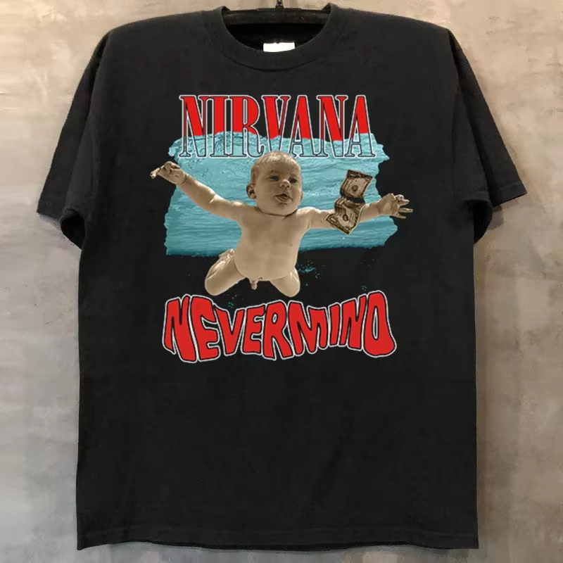 Poster Men Fashion - Camiseta de algodão oversized, de manga