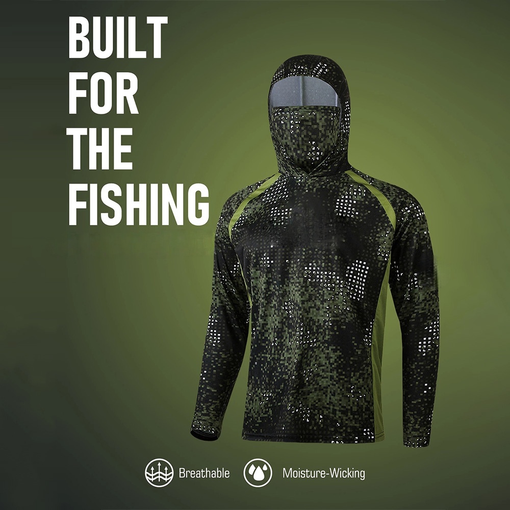 Men'S Fashion T Shirts - Roupa de Pesca MALFC para Homens,