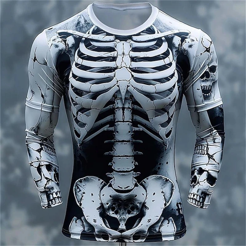 Mens Fashion Summer - Camisetas masculinas de manga comprida com