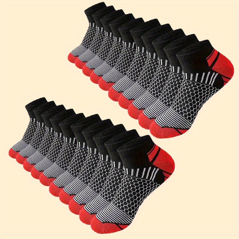 Socks Ankle Men - 6 Pares de Meias Esportivas Curtas