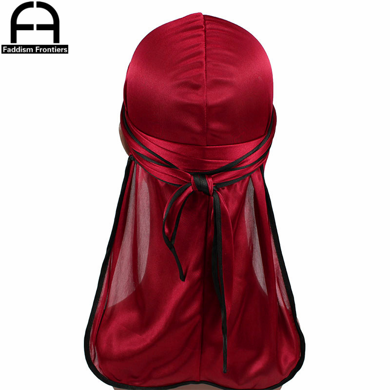 Men'S Fashion With Hat - Satin Durags for Men, Biker Headwear,