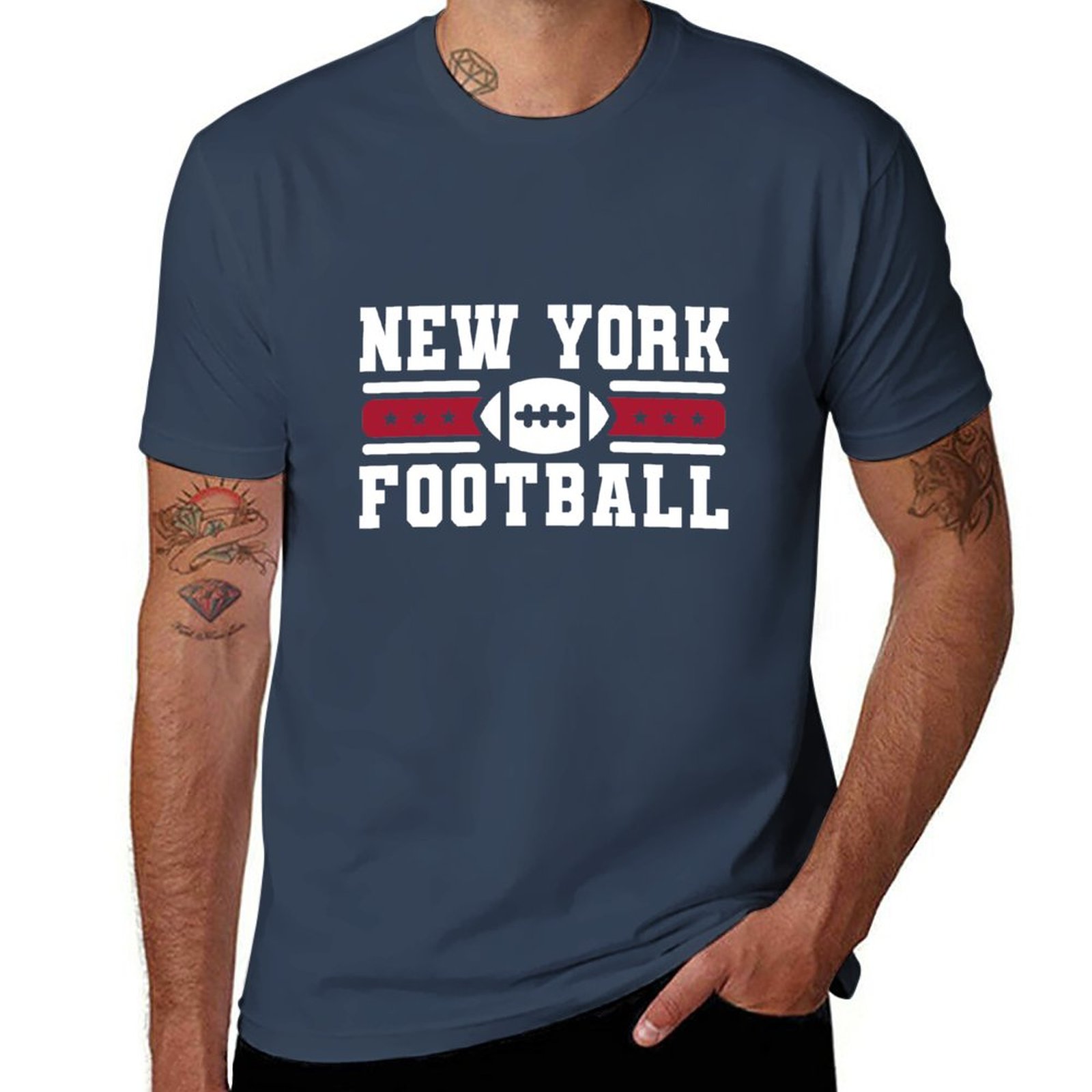 Men'S Fashion New York - Camiseta masculina da equipe de futebol