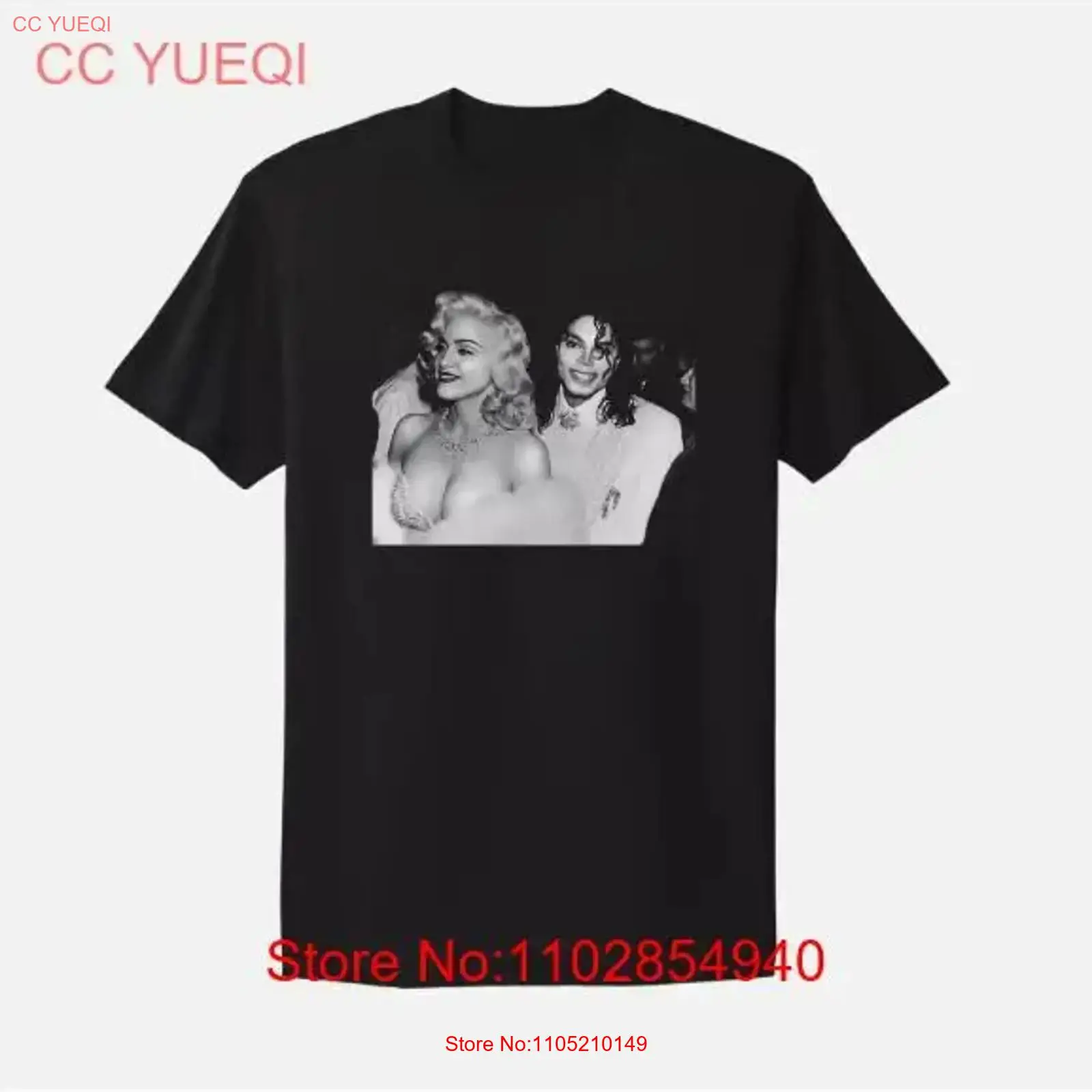 Poster Men Fashion - Madonna e Michael Jackson Camiseta Poster