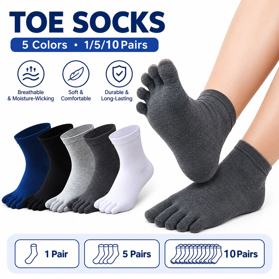 Socks Ankle Men - 1/5/12 Pares de Meias de Algodão