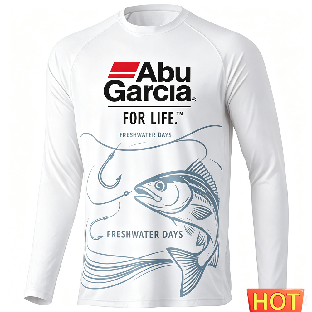Men'S Fashion T Shirts - Camiseta Masculina de Pesca de Manga