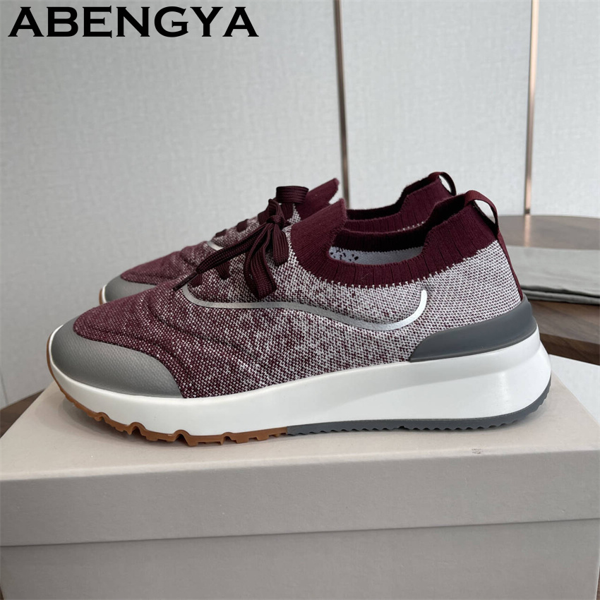 Mens Fashion Trainers - Novos Sapatos Masculinos Multicoloridos de Malha,