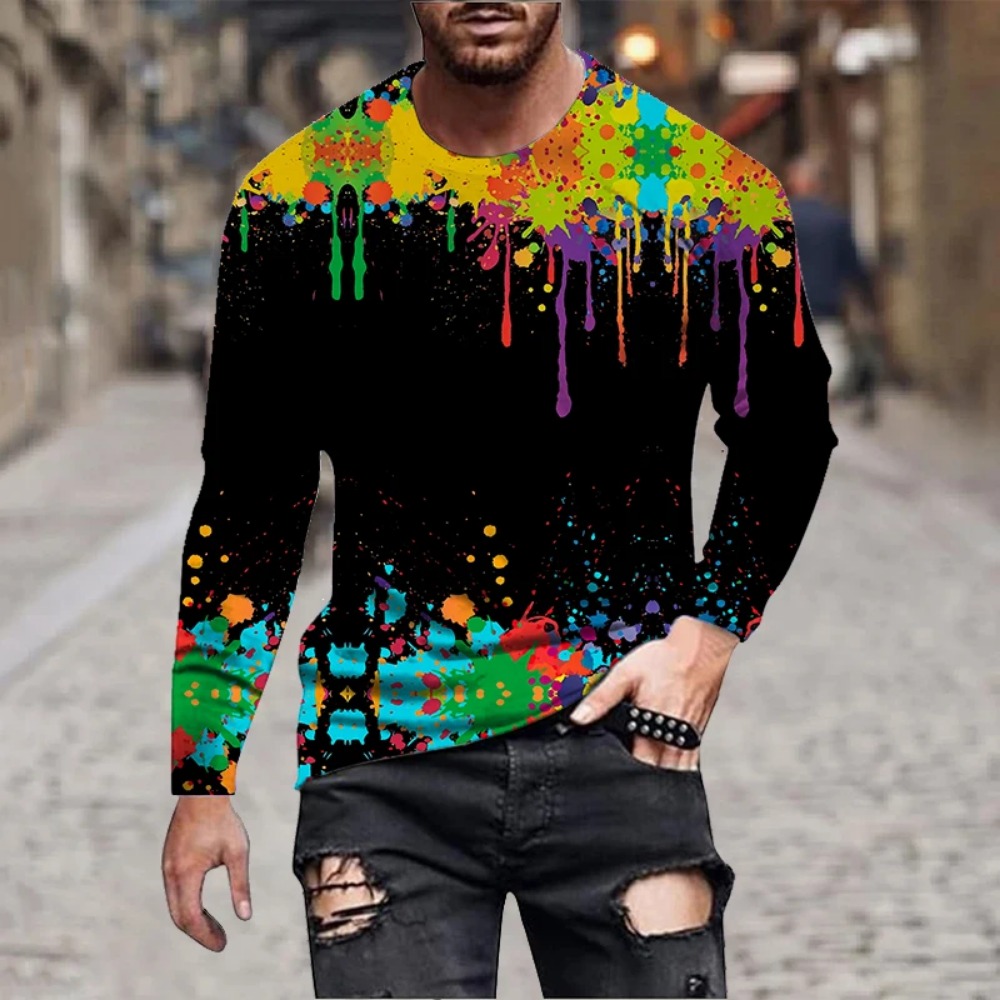 Camiseta masculina com estampa - Men'S Fashion T Shirts avaliação e preço
