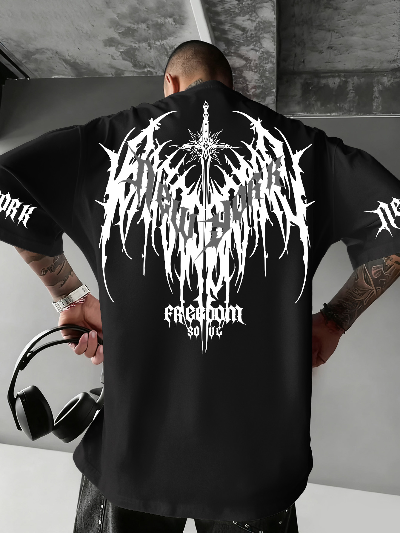 Camiseta masculina de manga cu - Men'S Fashion New York avaliação e preço