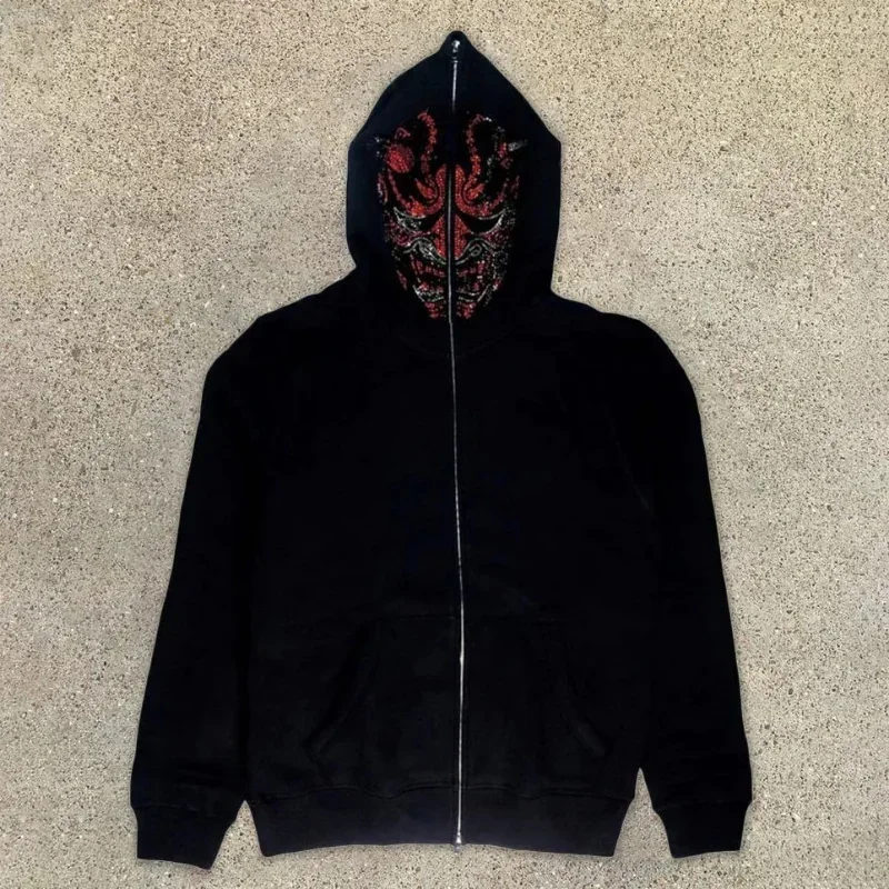 Feminino masculino y2k moda ho - Mens Fashion Zip Up Hoodies avaliação e preço