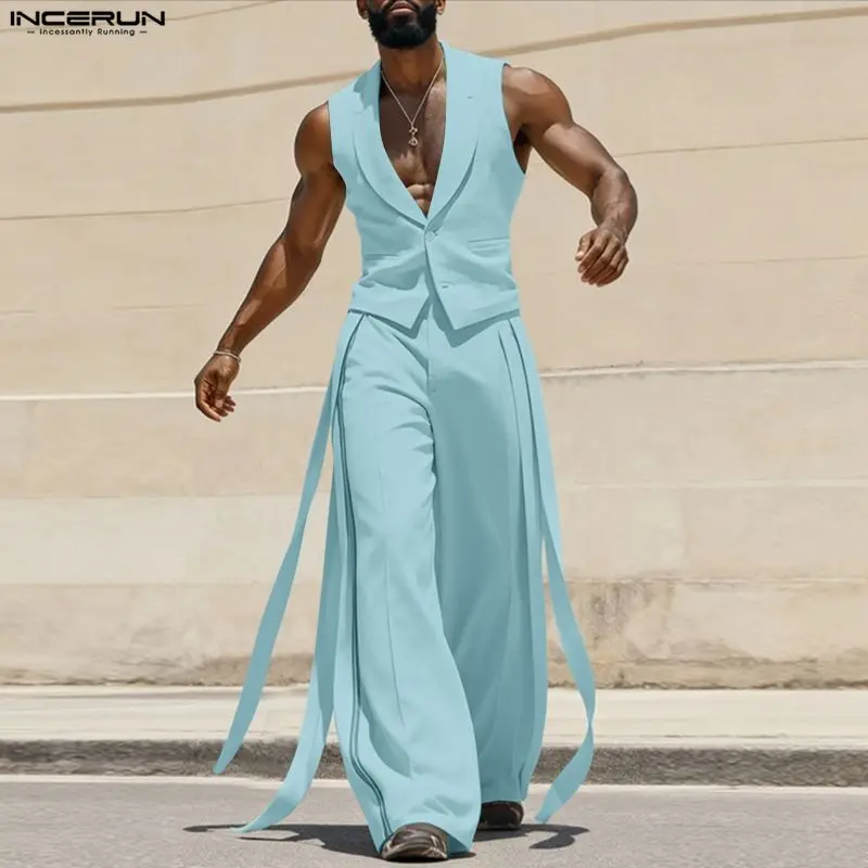 Conjuntos Masculinos INCERUN:  - Mens Fashion Summer avaliação e preço
