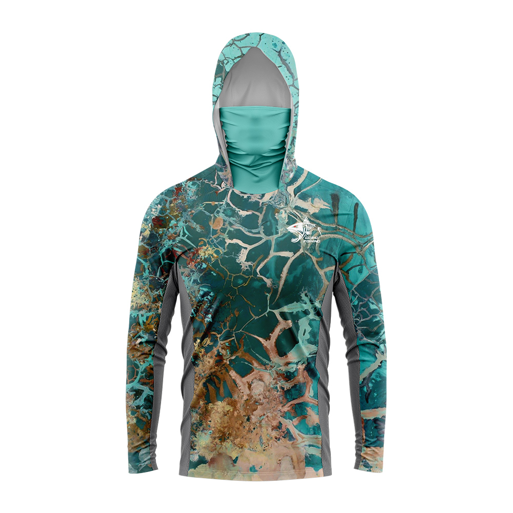 Camisa de Pesca com Capuz UPF5 - Mens Fashion Summer avaliação e preço