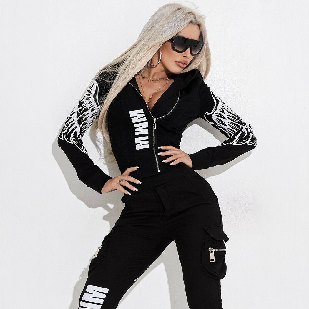 Conjunto de Moletom Feminino d - Mens Fashion Zip Up Hoodies avaliação e preço