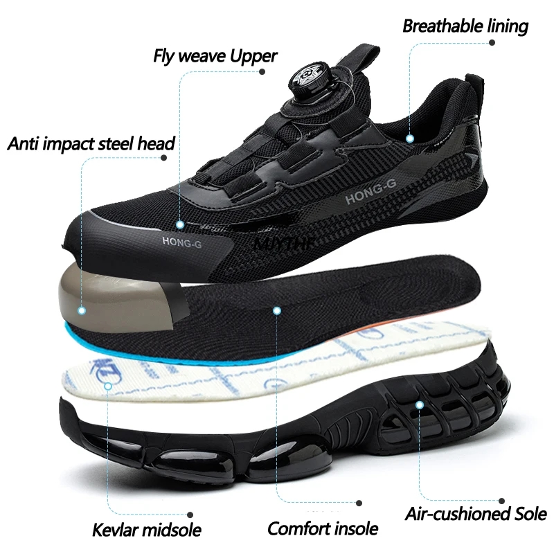 Botas de segurança para trabal - Mens Fashion Trainers avaliação e preço
