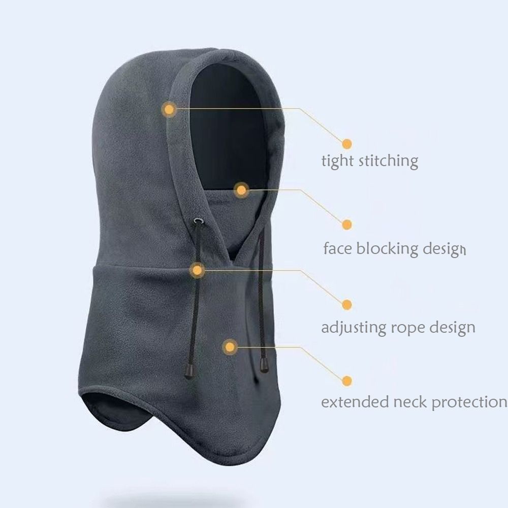 Balaclava de Lã Polar da Moda, - Men'S Fashion With Hat avaliação e preço