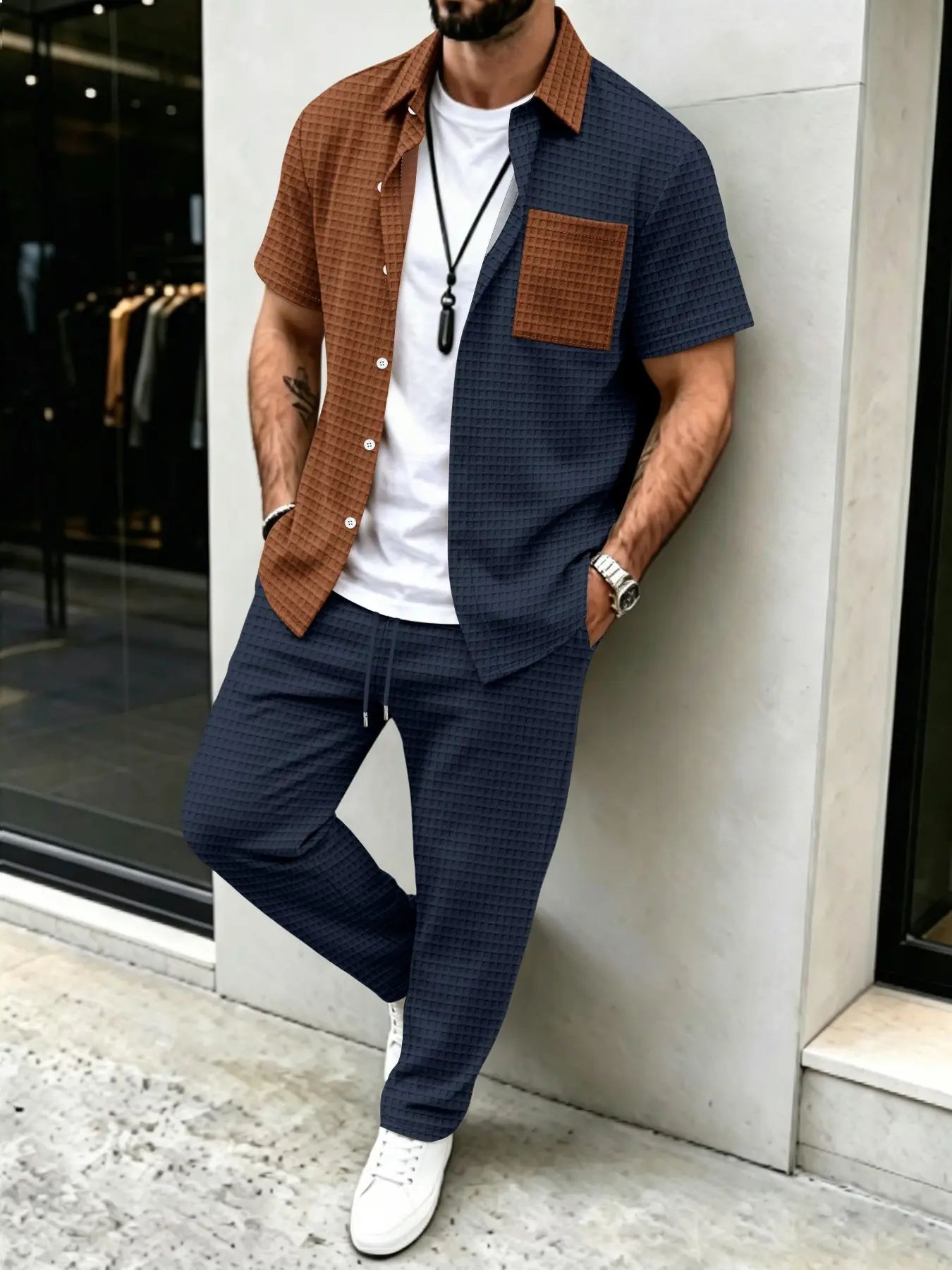 Conjunto Masculino Casual com  - Mens Fashion Clothes avaliação e preço