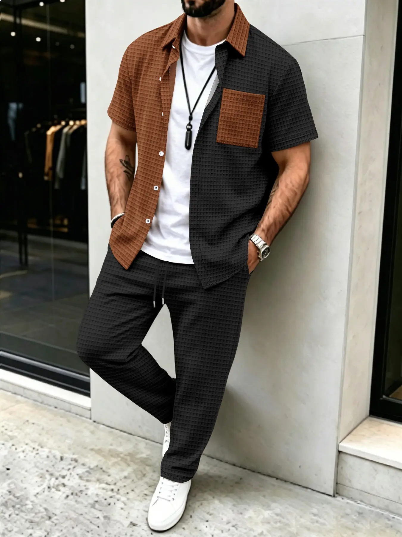 Conjunto Masculino Casual com  - Mens Fashion Clothes avaliação e preço