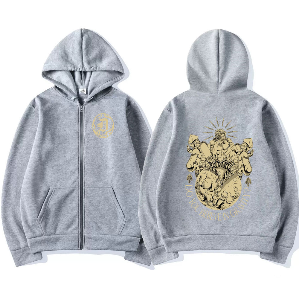 Anime jojo bizarre adventure z - Mens Fashion Zip Up Hoodies avaliação e preço