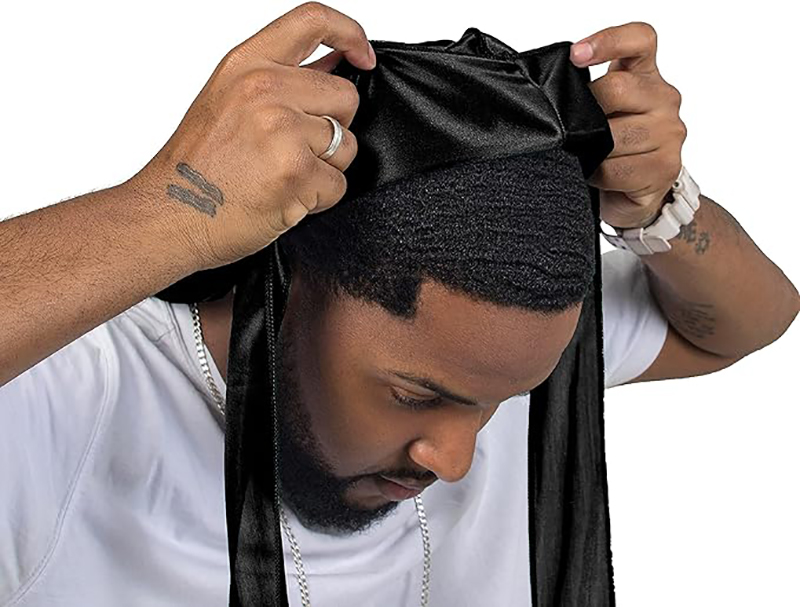 3 pçs/lote longo durag seda ce - Men'S Fashion With Hat avaliação e preço