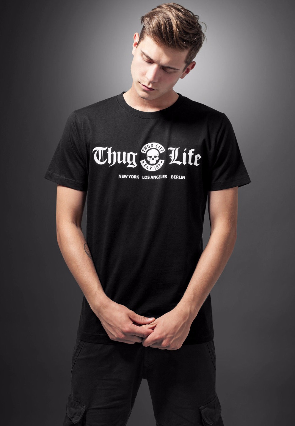 2019 moda 100% algodão manga c - Men'S Fashion New York avaliação e preço