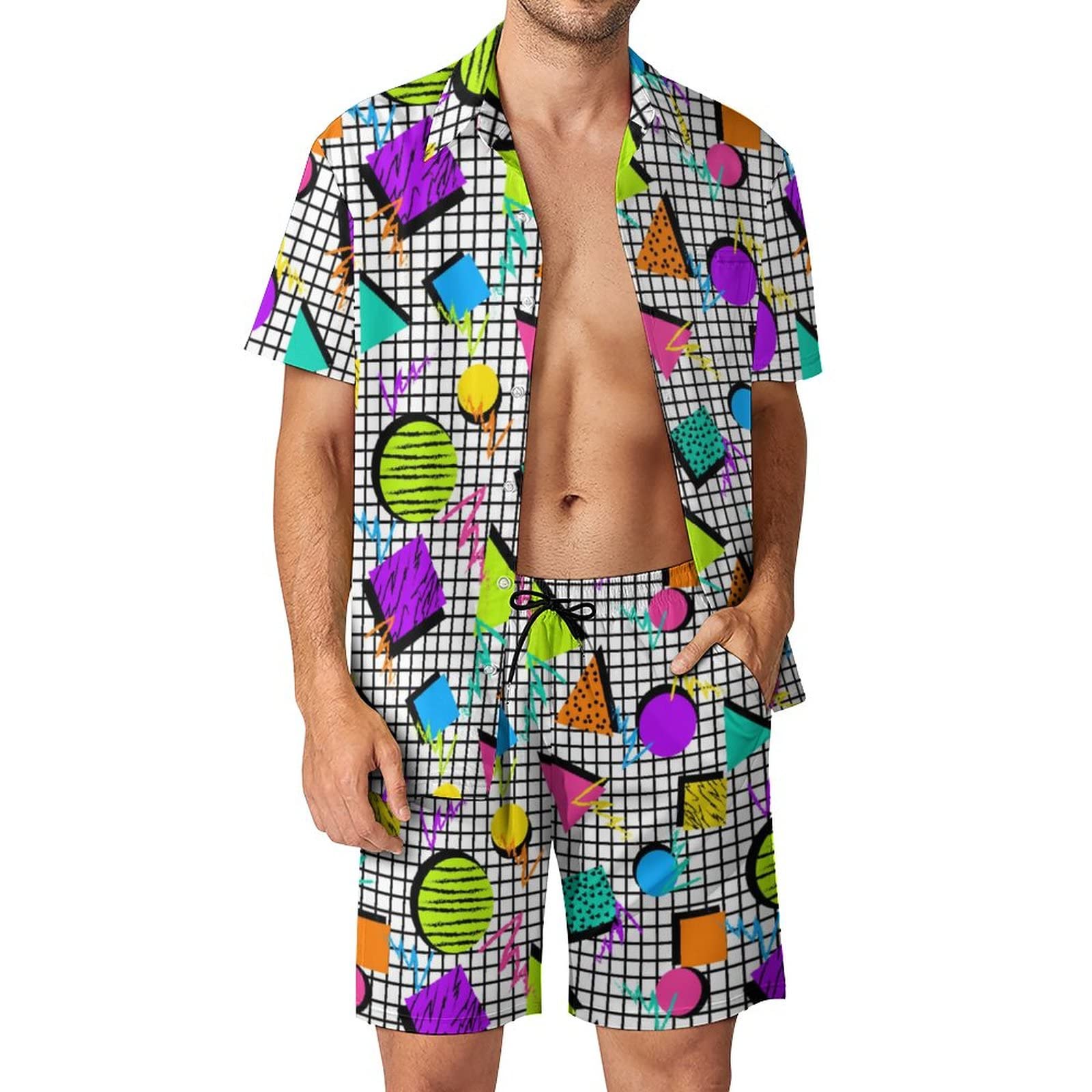 Conjunto de Camisa e Shorts Ma - Men'S Fashion Videos avaliação e preço