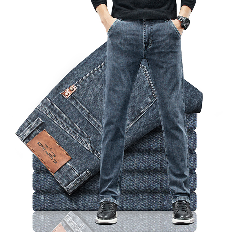 Calças jeans stretch slim fit, - Men'S Fashion Grey Jeans avaliação e preço