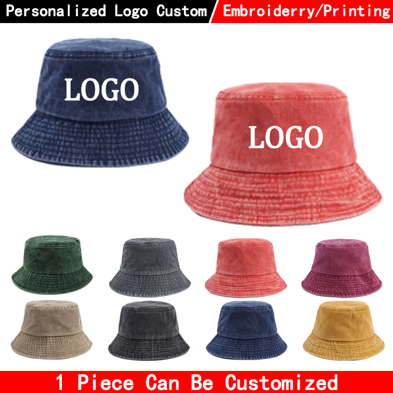 Chapéu Bucket de Denim com Log - Men'S Fashion With Hat avaliação e preço