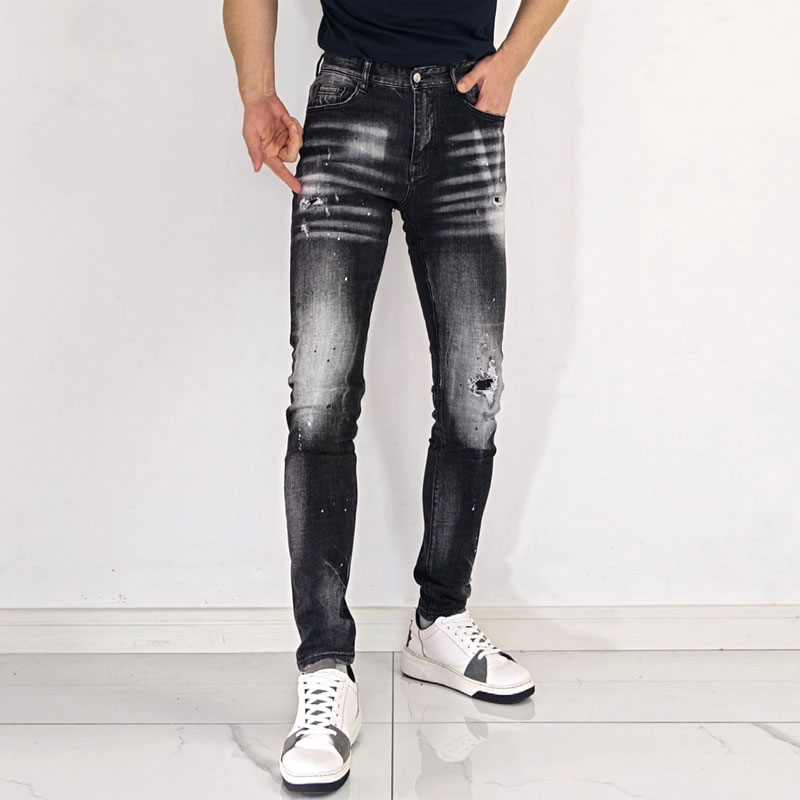 Calças Jeans Masculinas Estilo - Men'S Fashion Grey Jeans avaliação e preço