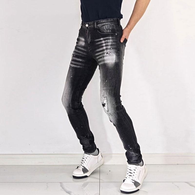 Calças Jeans Masculinas Estilo - Men'S Fashion Grey Jeans avaliação e preço