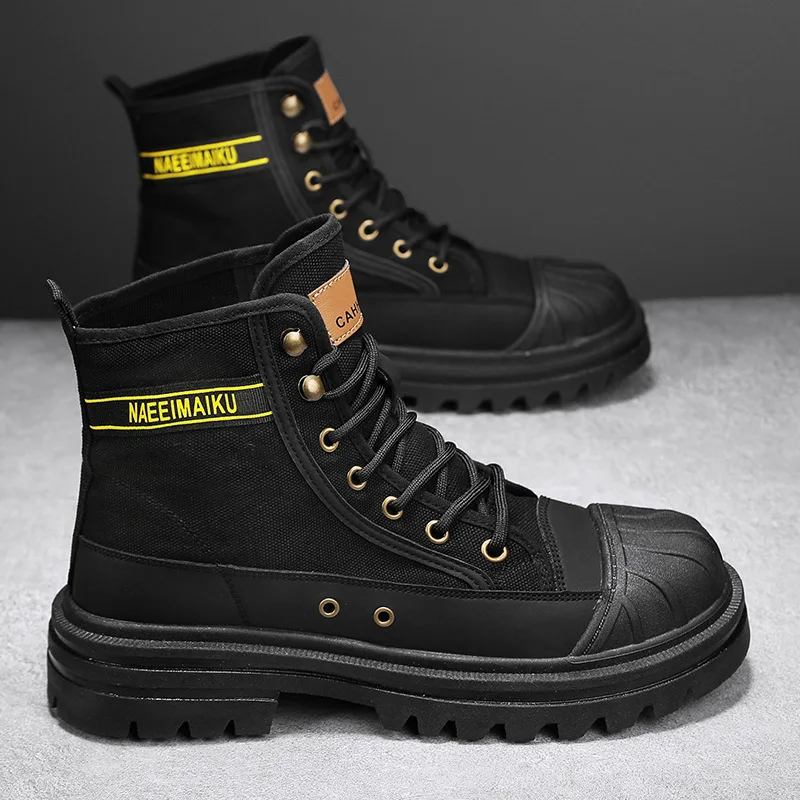 Botas de lona dos homens moda  - Men'S Fashion News avaliação e preço
