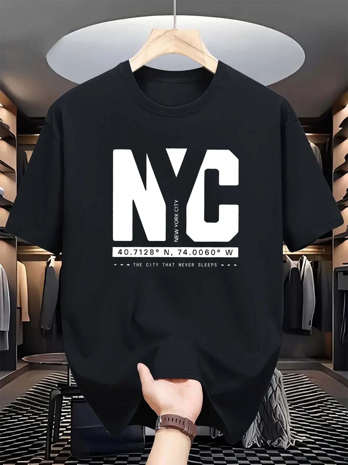 Camiseta Masculina de Verão co - Men'S Fashion New York avaliação e preço