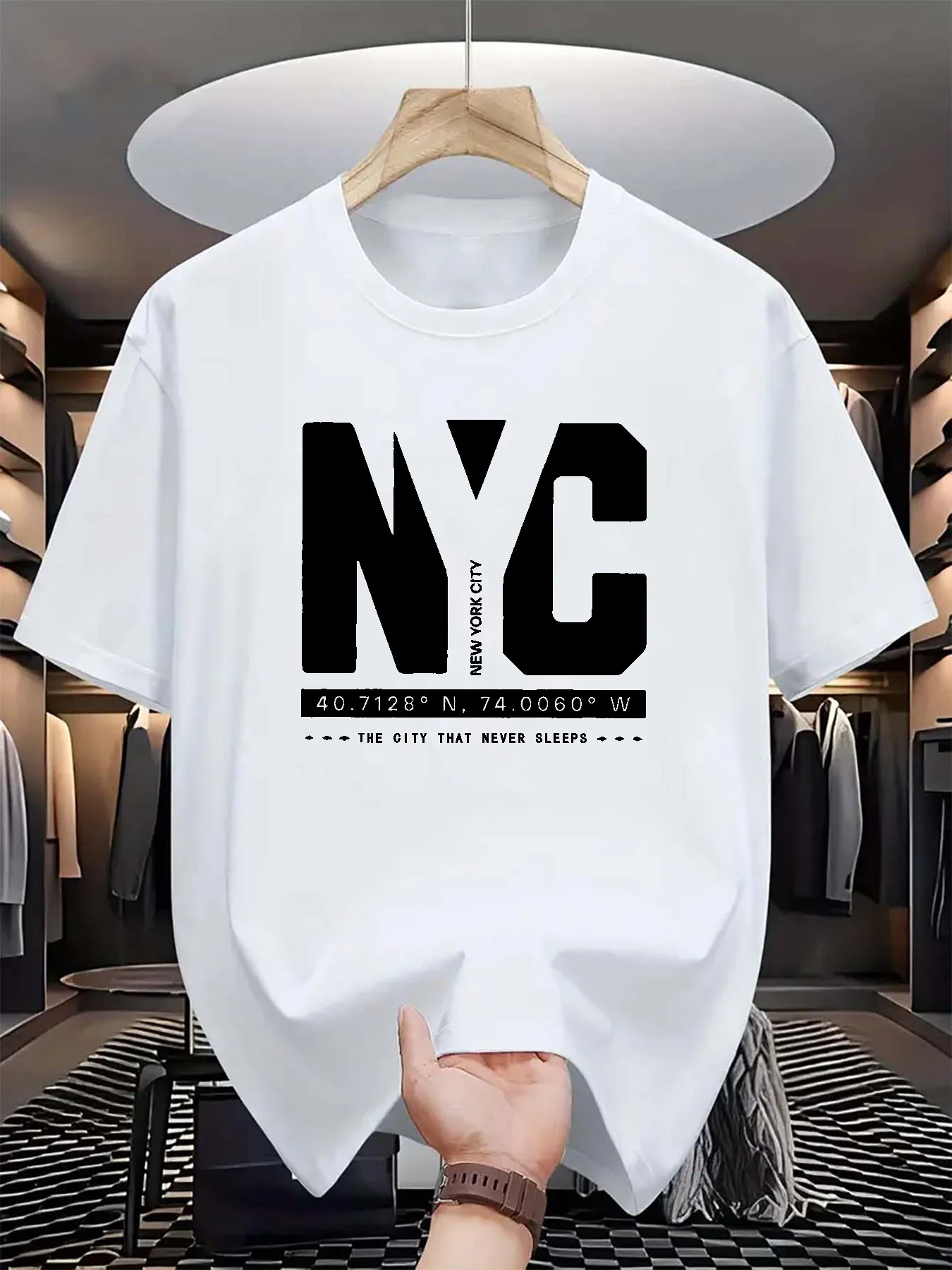 Camiseta Masculina de Verão co - Men'S Fashion New York avaliação e preço