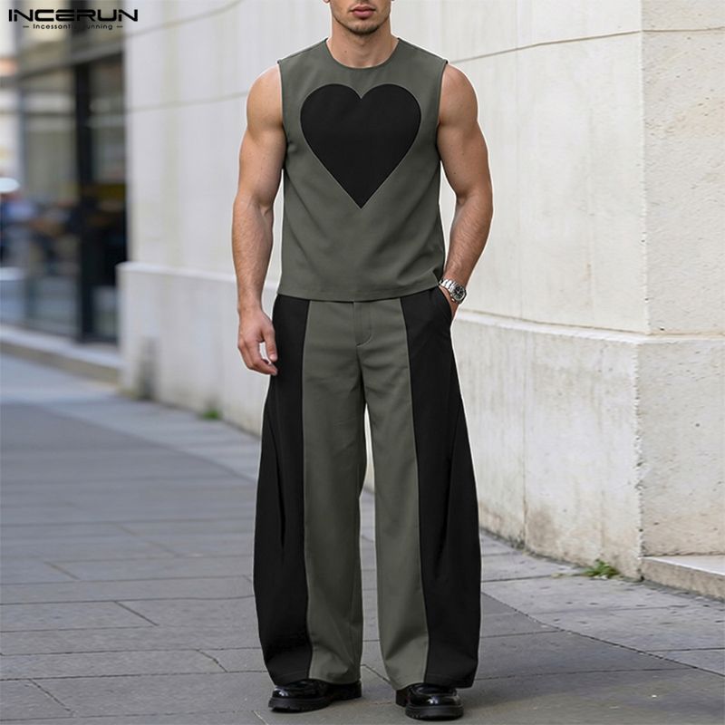 Conjuntos Masculinos INCERUN:  - Mens Fashion Summer avaliação e preço