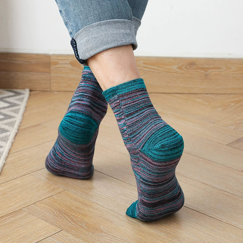 1/5 pares homem colorido toe f - Socks Ankle Men avaliação e preço