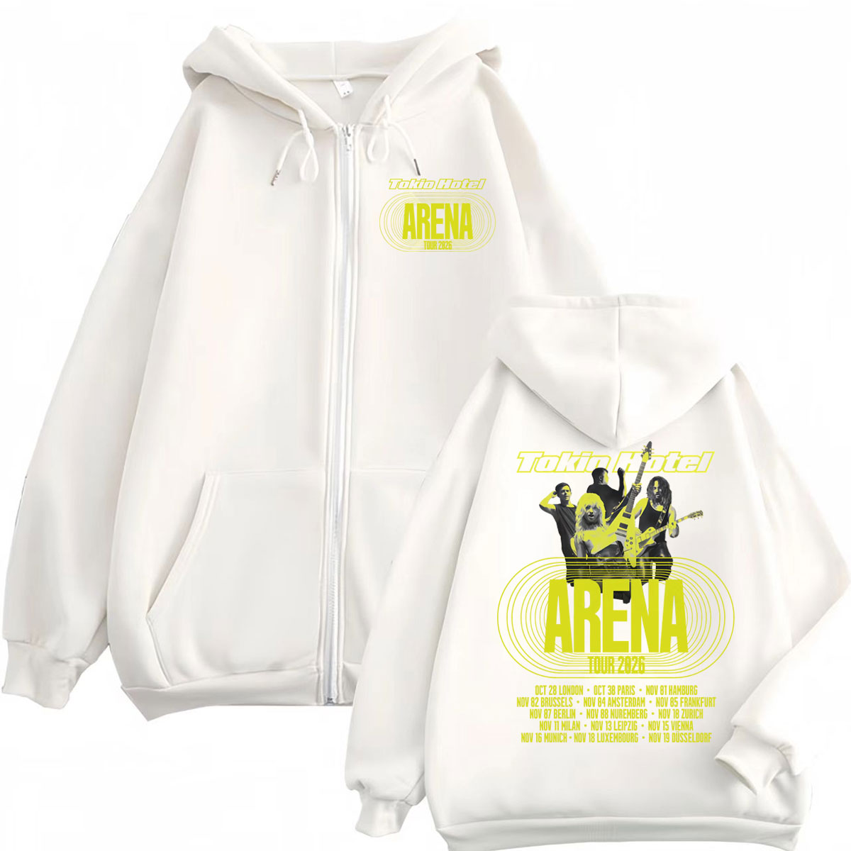 Tokio Hotel Arena Tour 2026: M - Mens Fashion Zip Up Hoodies avaliação e preço