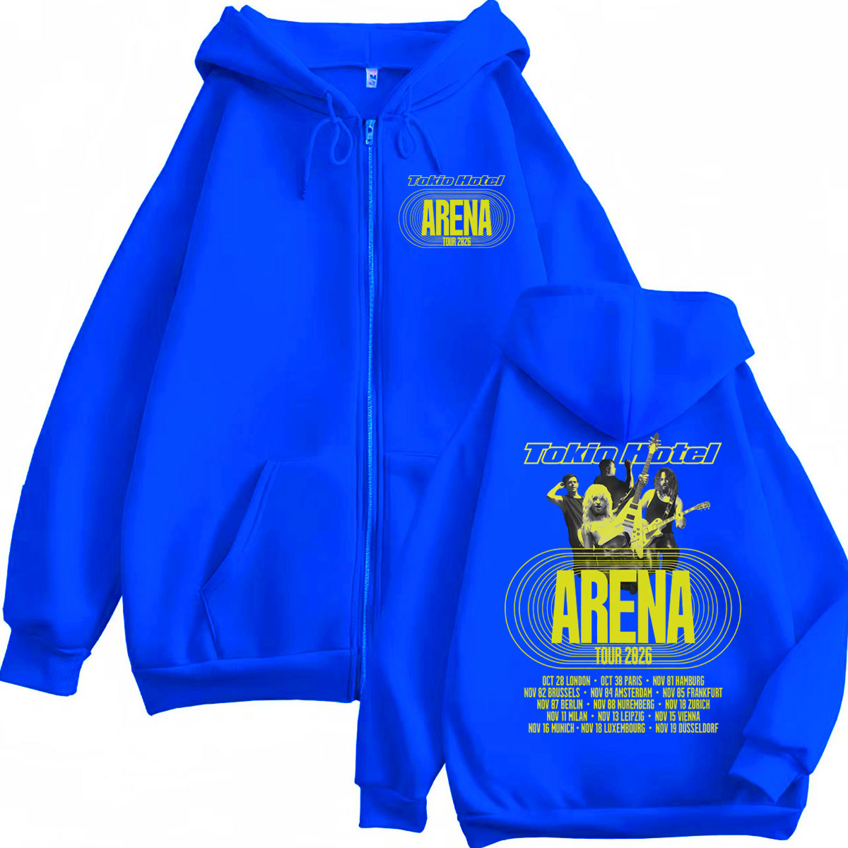 Tokio Hotel Arena Tour 2026: M - Mens Fashion Zip Up Hoodies avaliação e preço