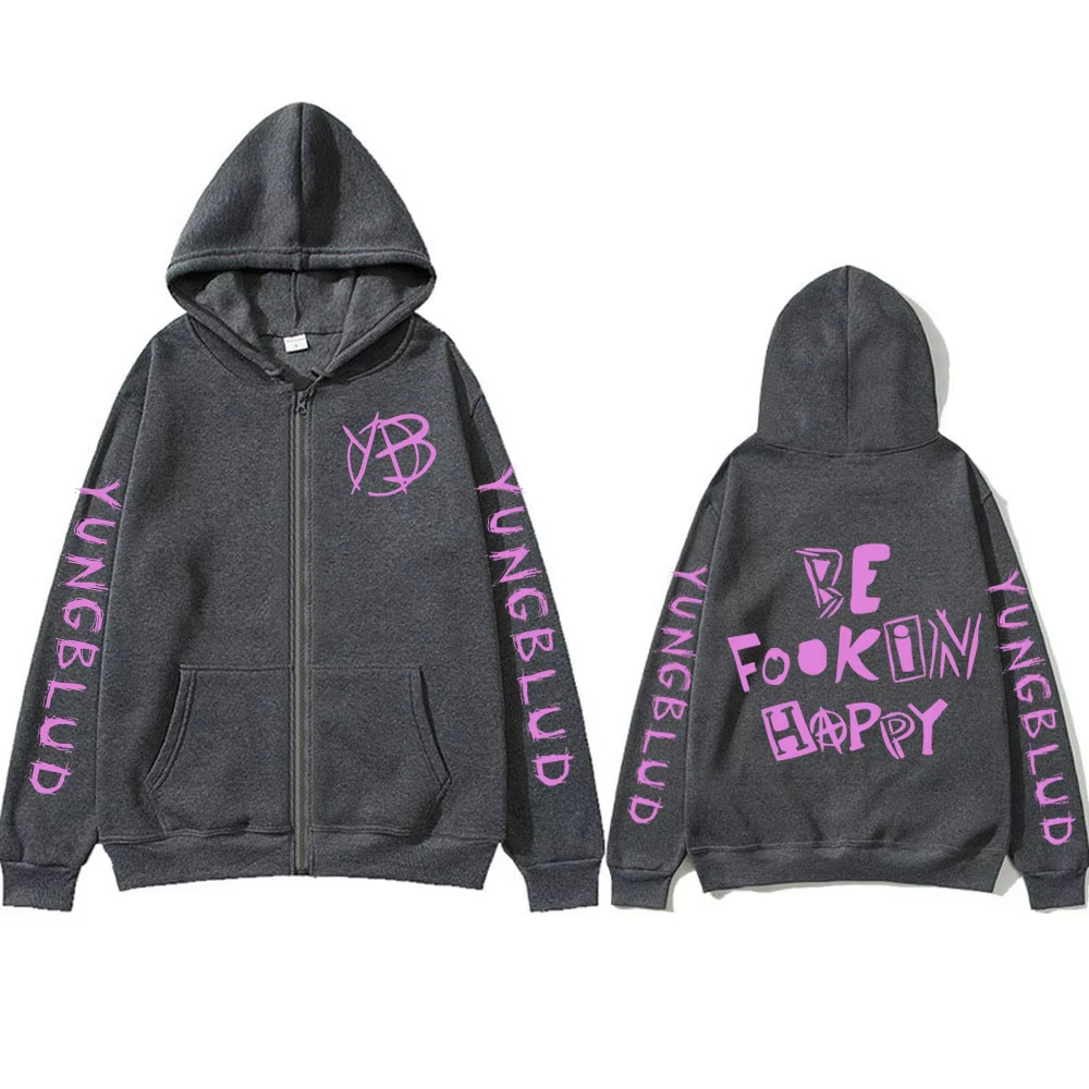 Rock Singer Yungblud Be Fookin - Mens Fashion Zip Up Hoodies avaliação e preço