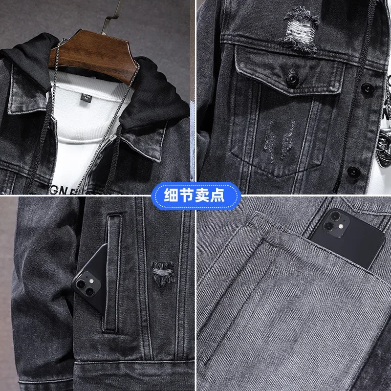 Pop primavera outono nova moda - Men'S Fashion Grey Jeans avaliação e preço