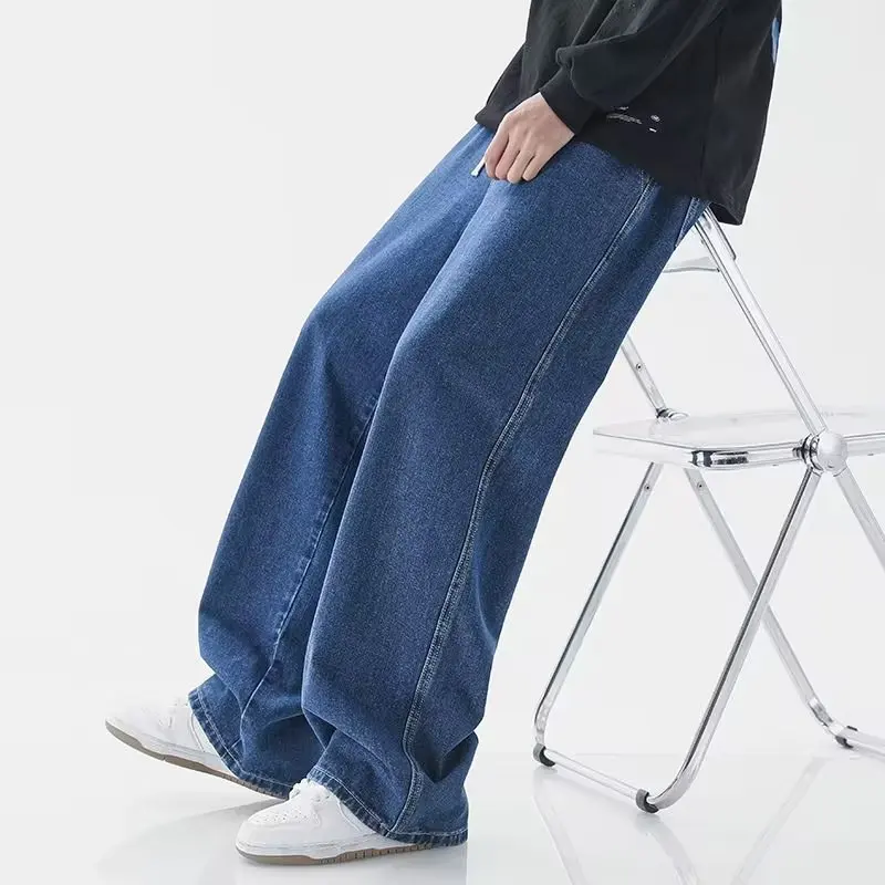 Estilo coreano streetwear nova - Men'S Fashion Grey Jeans avaliação e preço